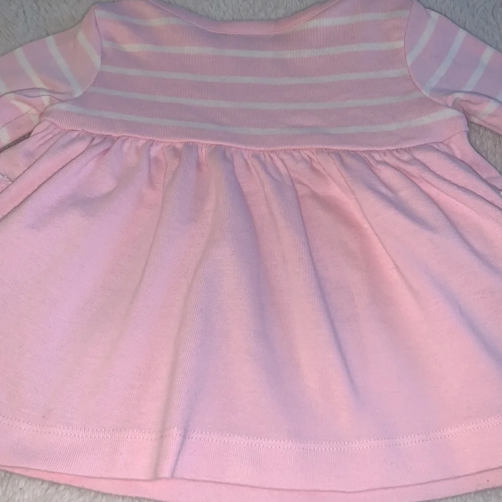 Hanna Andersson 50 Pink & White Dress 0-3M EUC - Picture 11 of 11